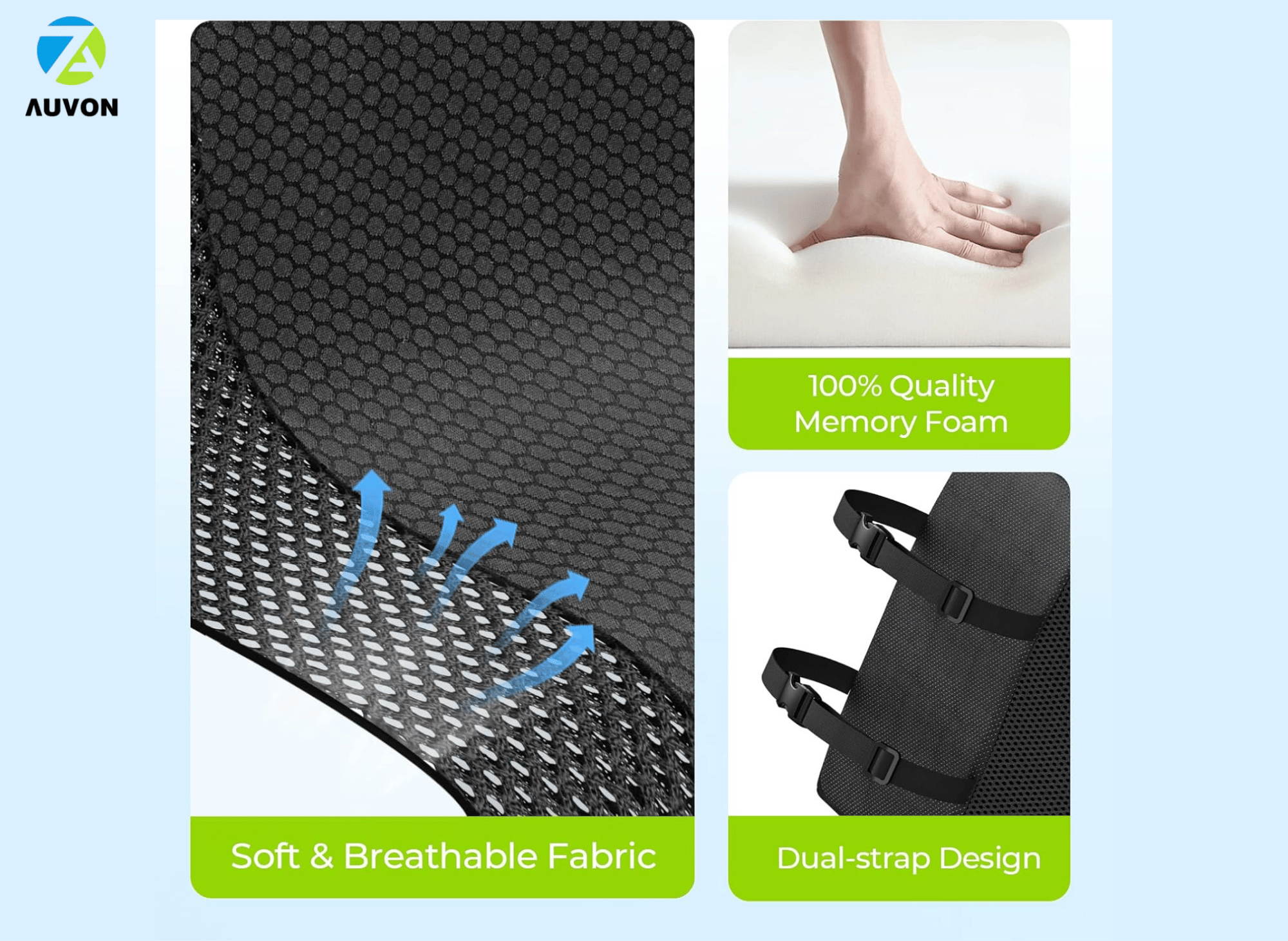 AUVON Lumbar Support For Office Chair: Your Back's Best Friend