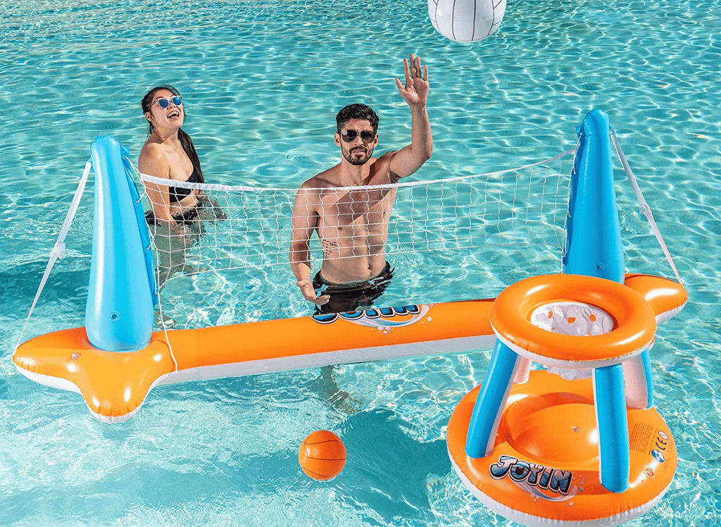 Set up a Pool Volleyball Net for Your Next Pool Party