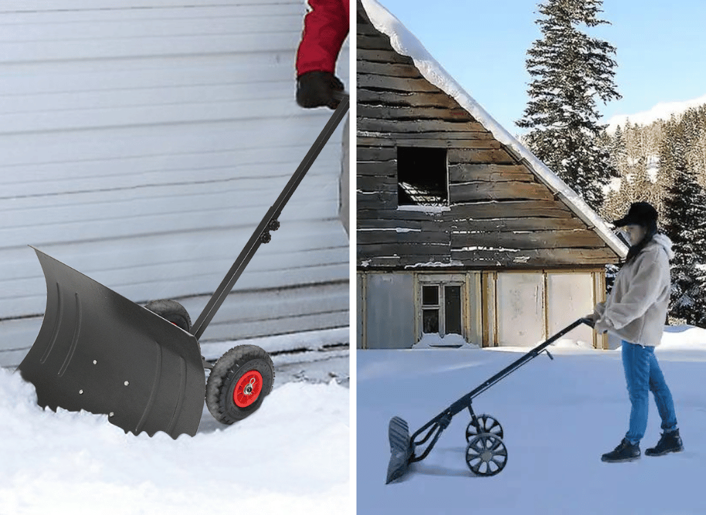 Snow Shoveling Made Easier Use a Snow Shovel with Wheels