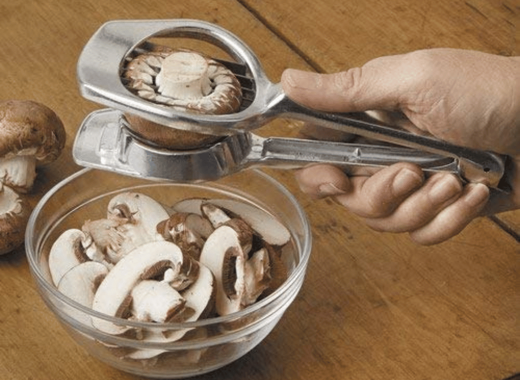 Slicing Mushrooms Quickly and Easily with a Mushroom Slicer