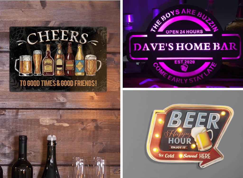 Home Bar Signs: Elevate Your Space with These Clever Ideas