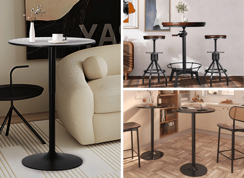 A Stylish Pub Table Is Perfect for Man Caves and Home Bars
