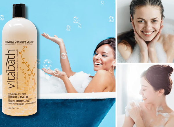 Vitabath Heavenly Coconut Creme Bubble Bath Rich Foaming Bubble Soak